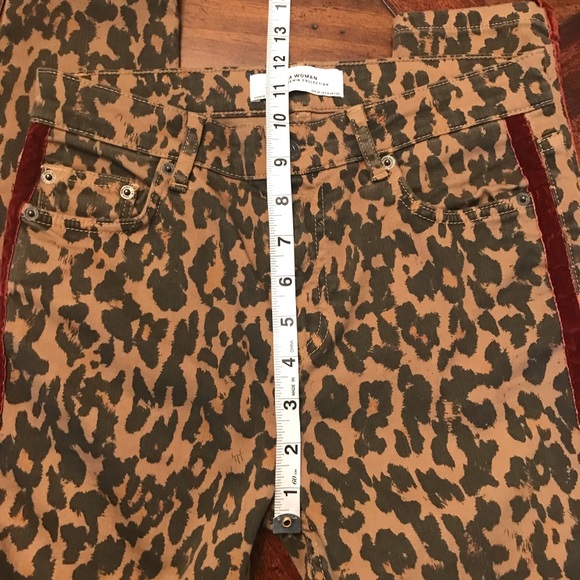 Zara Leopard Print Skinny Jeans - Picture 8 of 10